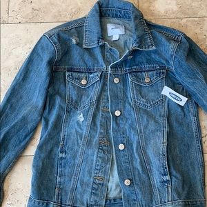 Old Navy Distressed Jean Jacket